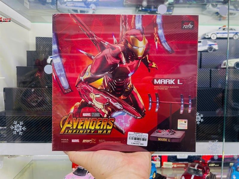  Mô hình nhân vật Marvel Iron man người sắt MK50 Mark L Avengers Infinite war có đèn + Funnel + đế + vũ khí SHF tỉ lệ 1:10 18CM ZD Toys ZM75 FG264 
