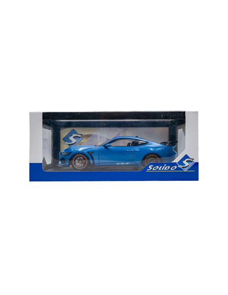  Mô hình xe Ford Shelby Mustang Super Snake 2025 Blue tỉ lệ 1:18 Solido S1813802 