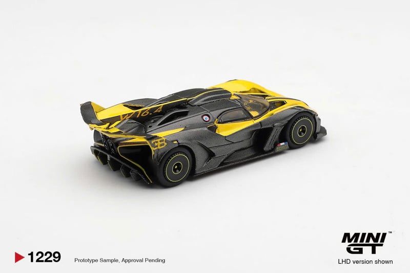  Mô hình xe Bugatti Bolide Yellow bản card tỉ lệ 1:64 MiniGT MGT01229 