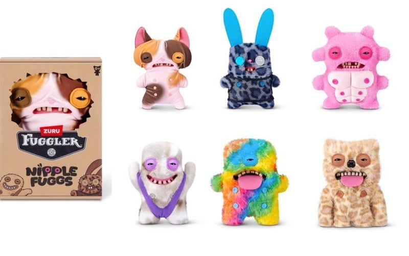 Đồ Chơi Sưu Tầm Quái Thú Dị Dạng Cầu Vồng ZURU TOYS Fuggler Nipple Fuggs 9