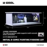  Hộp trưng bày mô phỏng diorama garage trưng bày xe Initial D Manga Paint Scheme Parking Lot kích thước 30x13.3x10cm tỉ lệ 1:64 M Cool MC914921 