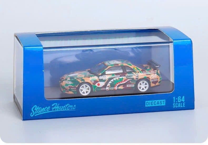  Mô hình xe Nissan Skyline GTR R34 tỉ lệ 1:64 Stance Hunter OT64664 