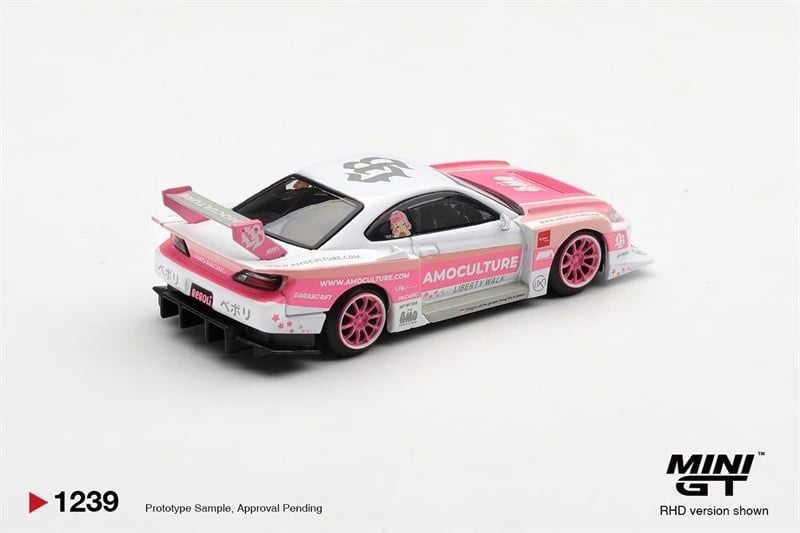  Mô hình xe Nissan SILVIA (S15) LB-Super Silhouette AMOCULTURE tỉ lệ 1:64 MiniGT MGT01239 
