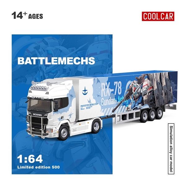  Mô hình xe Scania Container Truck RX-78 Mech Coating tỉ lệ 1:64 Coolcar CC644021 