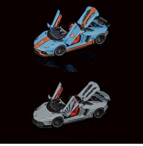  Mô hình xe Lamborghini LP720-4 Roadster Wide-Body tỉ lệ 1:64 TPC & Rhino model RM OT64394 