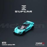  Mô hình xe Mclaren 720S LBWK Mist Blue tỉ lệ 1:64 Supcar SC64043 