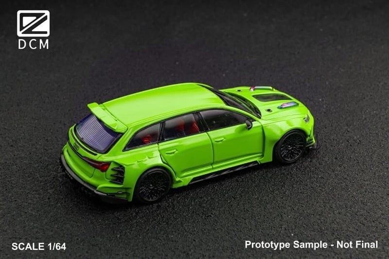  Mô hình xe Audi RS6 wipe body mở capo tỉ lệ 1:64 DCM model OT64674 