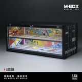  Hộp trưng bày container mô phỏng Bối cảnh chủ đề Graffiti có đèn kích thước 38.7x16x16.5cm tỉ lệ 1:64 MoreArt box M-Box MB400319 