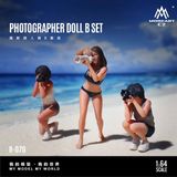  Mô hình nhân vật figure set 3 người nữ chụp ảnh Photographer resin tỉ lệ 1:64 MoreArt MO223070 