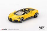  Mô hình xe Bugatti W16 Mistral Yellow tỉ lệ 1:64 MiniGT MGT01137 
