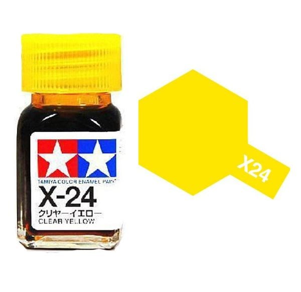  Enamel x24 Clear Yellow sơn mô hình màu vàng trong suốt 10ml Tamiya 80024 