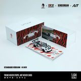  Mô hình xe Porsche 911 CUP Black & White Thorn #7 tỉ lệ 1:64 Modernart x Senseorgan x AIT MD647311 