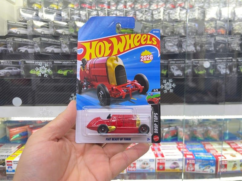  Mô hình xe Fiat Beast of Turin Hot Wheels kim loại có bản quyền chính hãng tỉ lệ 1:64 C4982-FI 