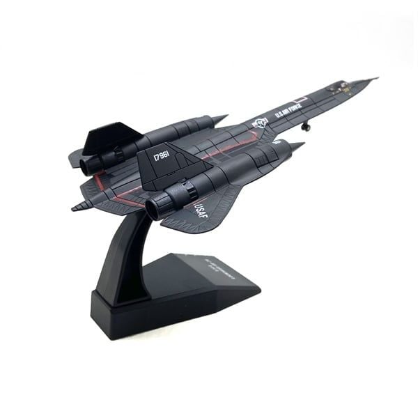  Mô hình máy bay quân sự trinh sát Lockheed USAF AIR FORCE SR-71 Blackbird tỉ lệ 1:144 Ns models MBQS069 