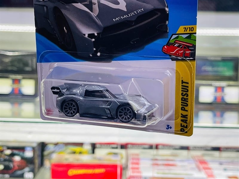  Mô hình xe McMurtry Speirling Grey Hotwheels kim loại có bản quyền chính hãng tỉ lệ 1:64 C4982-MU 