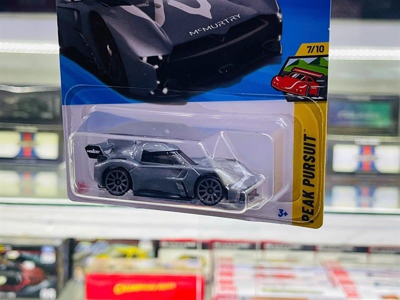  Mô hình xe McMurtry Speirling Grey Hotwheels kim loại có bản quyền chính hãng tỉ lệ 1:64 C4982-MU 