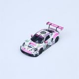  Mô hình xe Porsche 992 GT3 R Track Edition White-Pink Iron Dames #85 tỉ lệ 1:64 Star race SR64041 