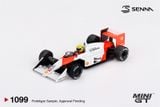  Mô hình xe McLaren MP4/4 #12 Ayrton Senna 1988 Japanese Grand Prix Winner bản card tỉ lệ 1:64 MiniGT MGT01099 