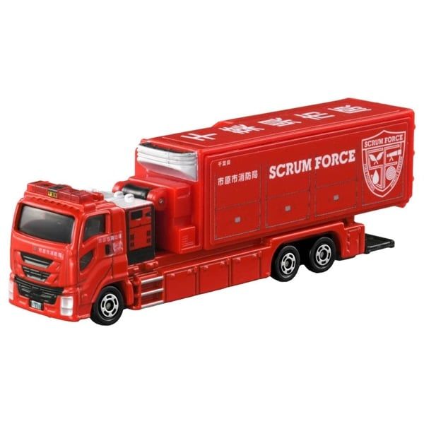  Mô hình xe Ichihara city Fire Vehicle Scrum Force Long No.121-3 Tomica tỉ lệ 1:64 189398 