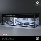  Hộp trưng bày mô phỏng showroom Mercedes-Benz Parking Scene có đèn kích thước 30cm x 15cm x 10cmtỉ lệ 1:64 MoreArt MO914517 