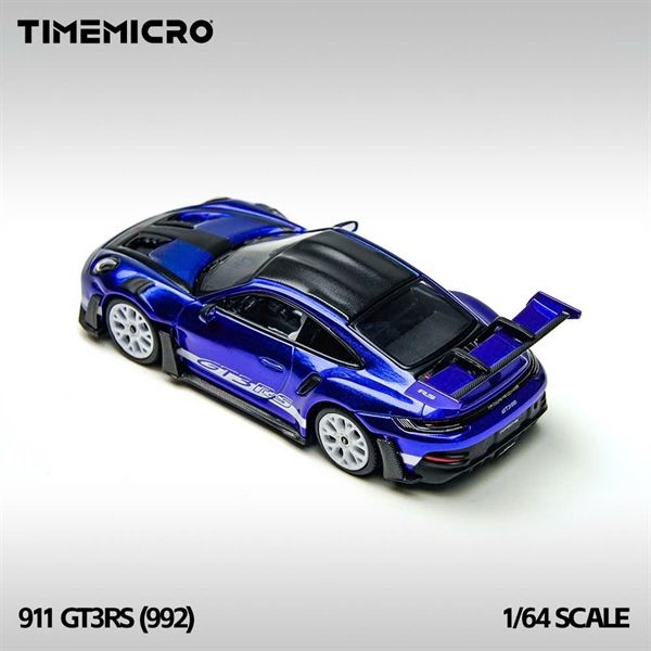  Mô hình xe Porsche 992 GT3 RS San Marina Blue tỉ lệ 1:64 Time Micro TM644643 