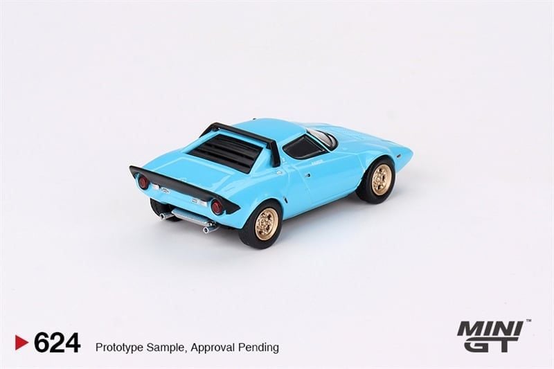  [Hàng Loose] Mô hình xe Lancia Stratos HF Stradale Azzuro Chiaro tỉ lệ 1:64 MiniGT MGT00624 