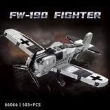  Mô hình máy bay lắp ráp - máy bay quân sự FW-190 Fighter 503 mảnh LY66 LG046 