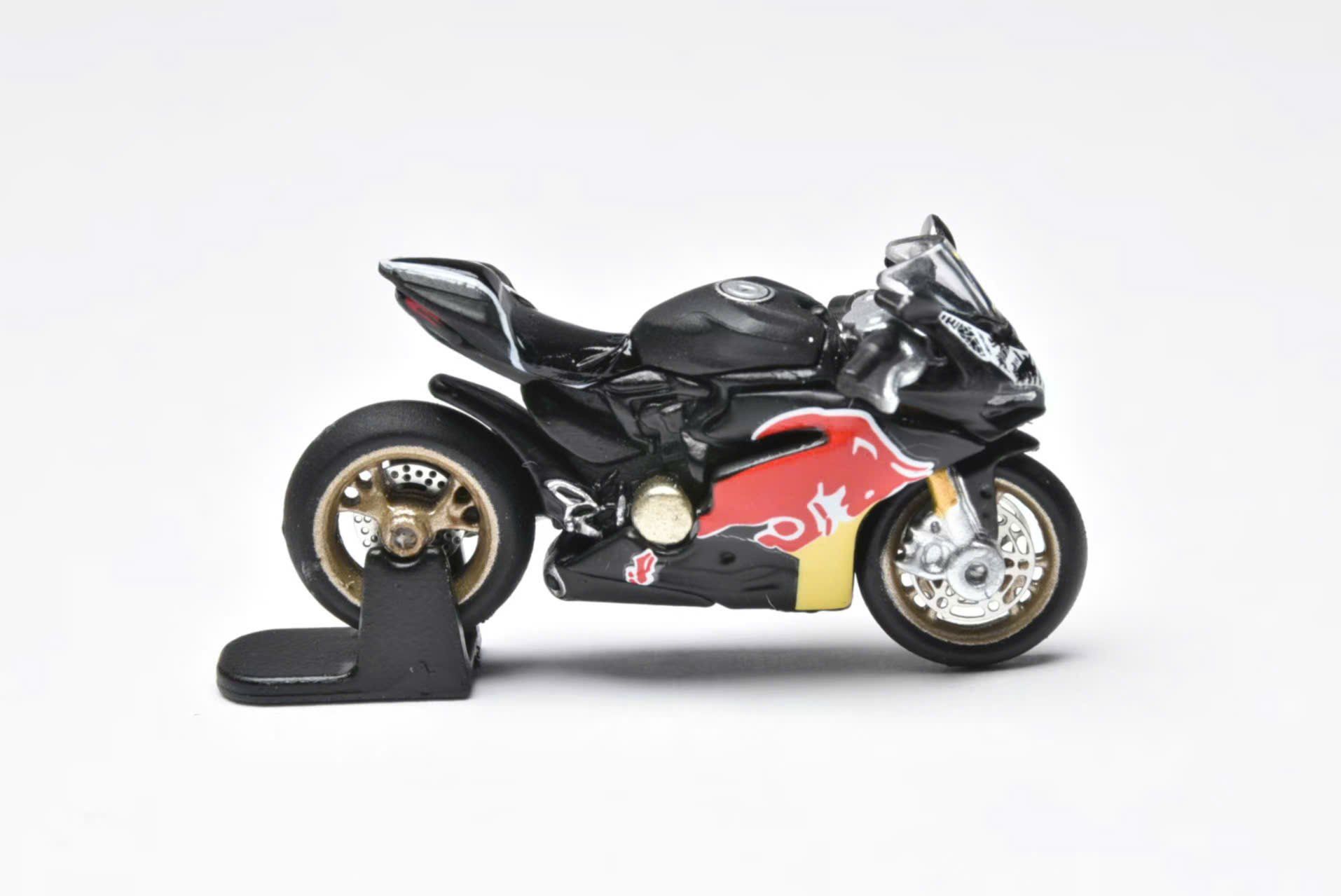  Mô hình xe mô tô Ducati 1299S Red Bull kim loại bánh xoay được tỉ lệ 1:64 Alloy Model OT64512 