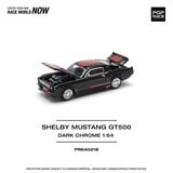  Mô hình xe Ford Mustang Shelby GT500 Dark crome tỉ lệ 1:64 Poprace PR640218 