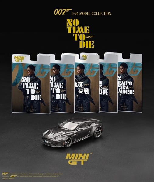  Mô hình xe Aston Martin DBS “No Time To Die” / Japan Blister Packaging tỉ lệ 1:64 MiniGT bản card Nhật MGT00904-007J 