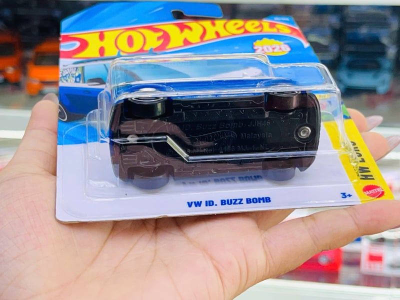  Mô hình xe Volkswagen ID Buzz Bomb Hot Wheels kim loại có bản quyền chính hãng tỉ lệ 1:64 C4982-VW 