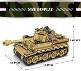  Mô hình lắp ghép xe tăng Tiger Military Tank 528 mảnh LY26 LG054 