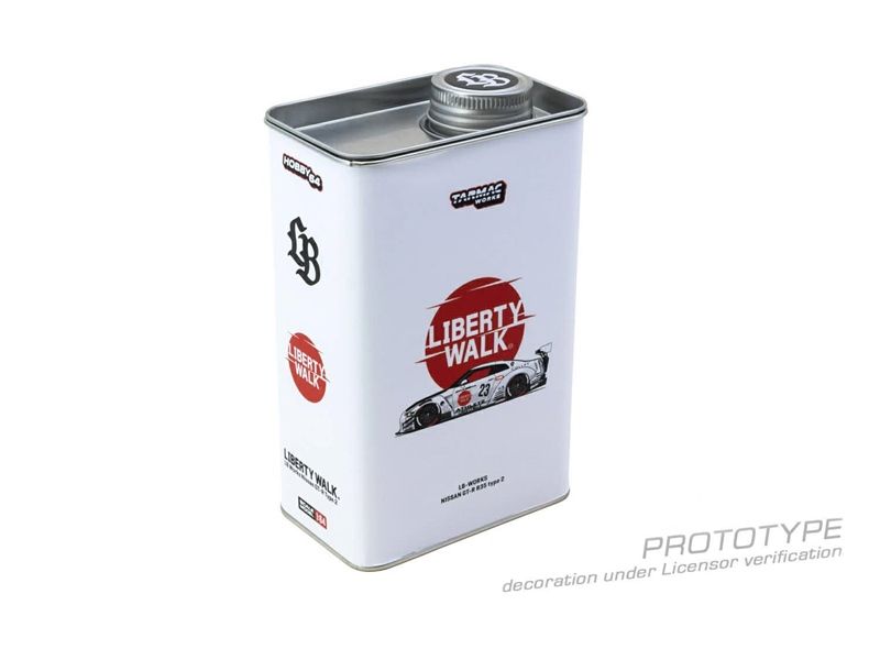  Mô hình xe LB WORKS NISSAN GT-R R35 Type 2 (Oil Can Packaging) tỉ lệ 1:64 Tarmac Works T64-090-WH 
