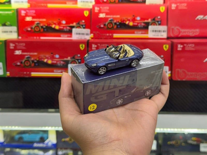 [Hàng Loose] Mô hình xe BMW Z8 Alpina Alpine Blue tỉ lệ 1:64 MiniGT MGT01082L 