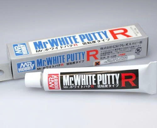  Tuýp trám khe ráp mô hình loại mịn Mr. White Putty R Mr.Hobby P123 
