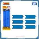  Phụ kiện đường ray dành cho hệ thống tàu điện đồ chơi Plarail R-01 1/2 Straight Rail x6 Takara Tomy 111306 