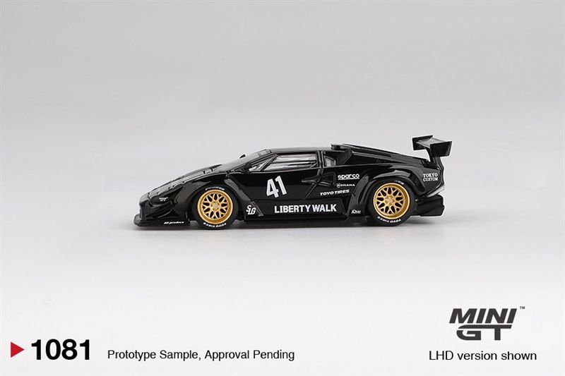  Mô hình xe Lamborghini Countach LB-WORKS Black bản card tỉ lệ 1:64 MiniGT MGT01081-BL NO CHASE 