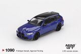  Mô hình xe BMW M3 Competition Touring Portimao Blue Metallic tỉ lệ 1:64 MiniGT MGT01090 