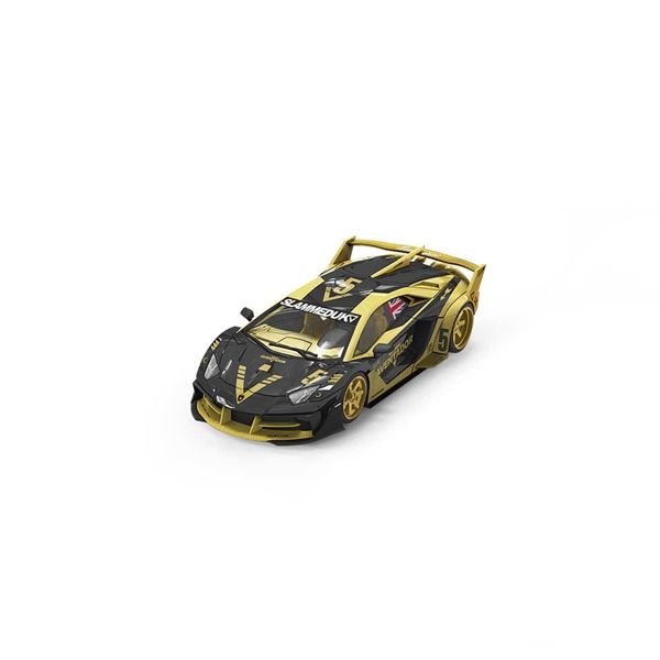  Mô hình xe Lamborghini GTEVO V5 Black Gold Painted Simulated tỉ lệ 1:64 Cool car CC643831 \ 