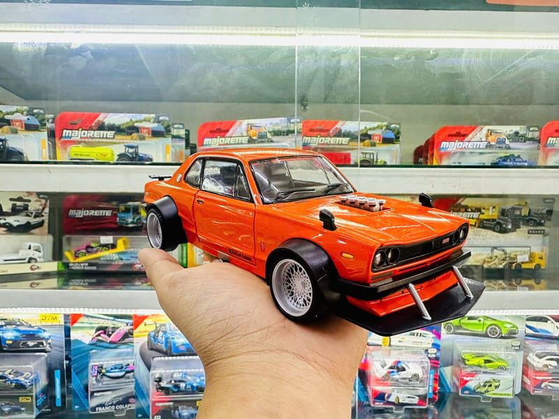  Xe ô tô mô hình bằng hợp kim và nhựa Niss Skyline GT-R V8 Drift tỉ lệ 1:24 Alloy Model VB24496 OT24160 