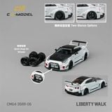  Mô hình xe Nissan R35 LBWK Super Silhouette 35GT-RR White carbon fiber tỉ lệ 1:64 CM Model CM64-35RR-06 