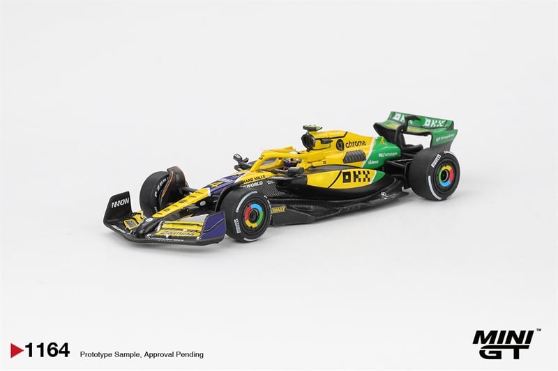  Mô hình xe McLaren MCL38 #4 Lando Norris 2024 F1 2024 Monaco GP tỉ lệ 1:64 MiniGT MGT01164 