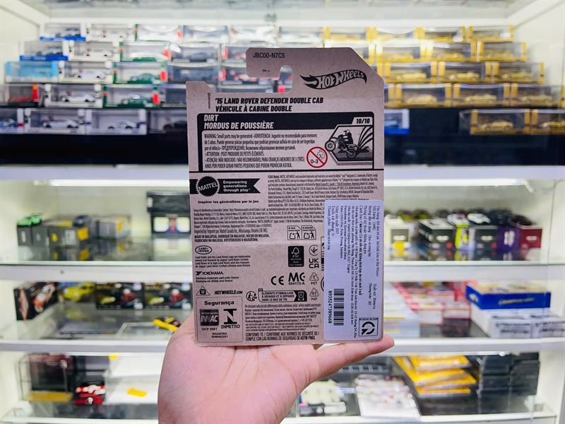  Mô hình xe 15 Land Rover Defender Double Cab Hotwheels kim loại có bản quyền chính hãng tỉ lệ 1:64 C4982-LR 