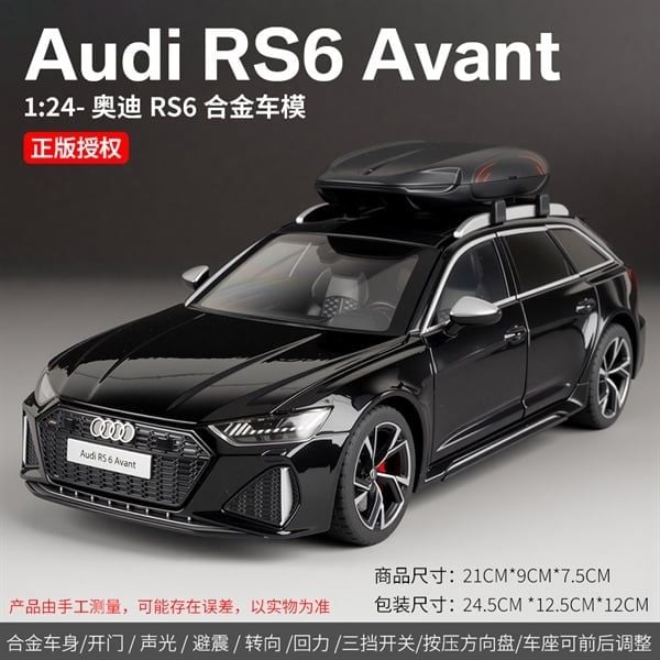  Mô hình xe Audi RS6 Avant Full Open tỉ lệ 1:24 Alloymodel OT24133 
