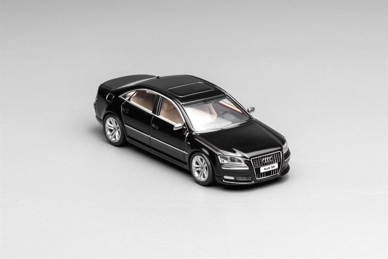  Mô hình xe Audi S8 (D3), 2008, Aurora Black tỉ lệ 1:64 Motorhelix M68216 