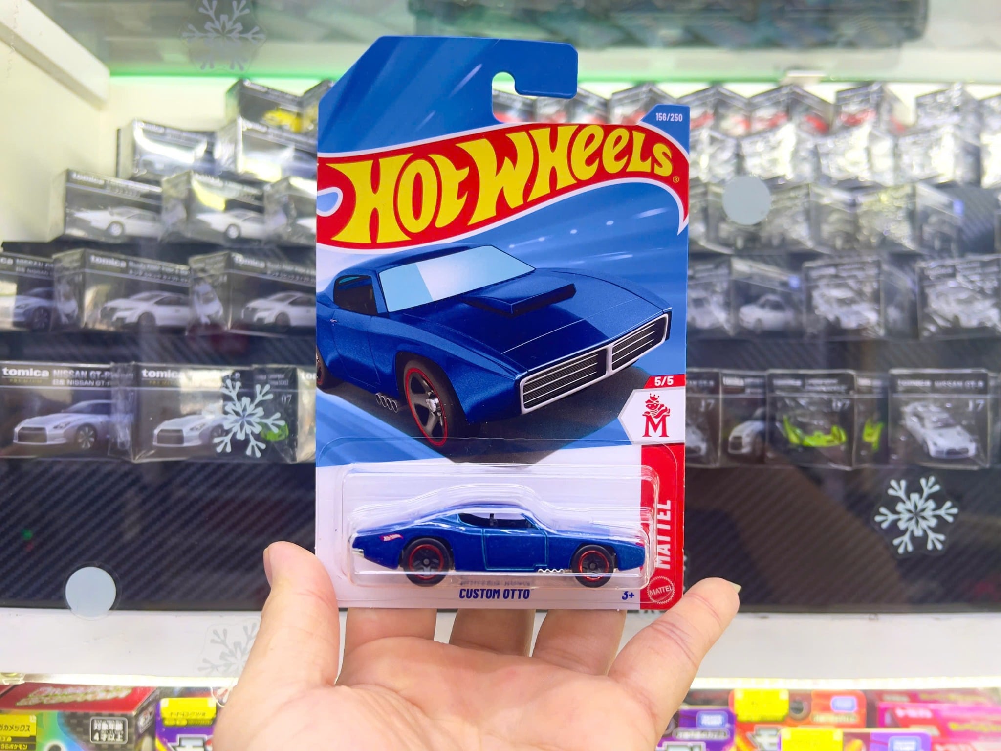  Mô hình xe Custom OTTO blue Fantasy Hot Wheels kim loại có bản quyền chính hãng tỉ lệ 1:64 C4982-FA 