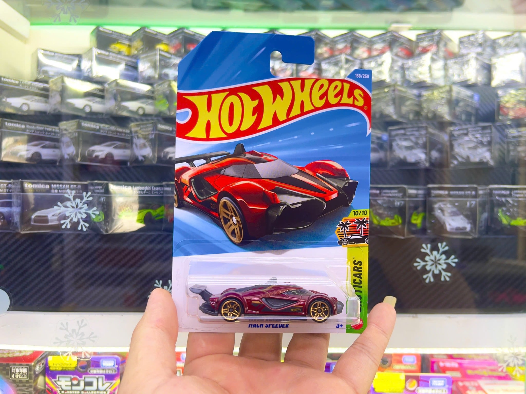  Mô hình xe Mach Speeder red Fantasy Hot Wheels kim loại có bản quyền chính hãng tỉ lệ 1:64 C4982-FA 