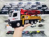  Đồ trang trí để bàn, mô hình ô tô, chất liệu chính bằng nhựa kết hợp sắt kt 25*13*9.5cm +/-10% - Xe công trình- bơm bê tông tỉ lệ 1:24 Metal DieCast OT213 