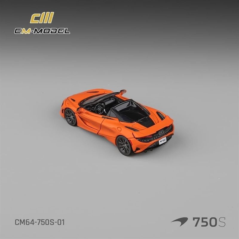  Mô hình xe Mclaren 750S Spider Ember Orange tỉ lệ 1:64 CM Model CM64-750S-01 
