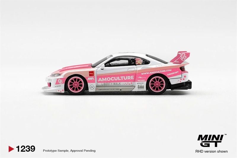  Mô hình xe Nissan SILVIA (S15) LB-Super Silhouette AMOCULTURE tỉ lệ 1:64 MiniGT MGT01239-NO CHASE 
